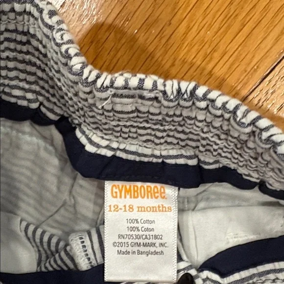 Gymboree Navy and White Striped Kids Pants - Picture 3 of 3